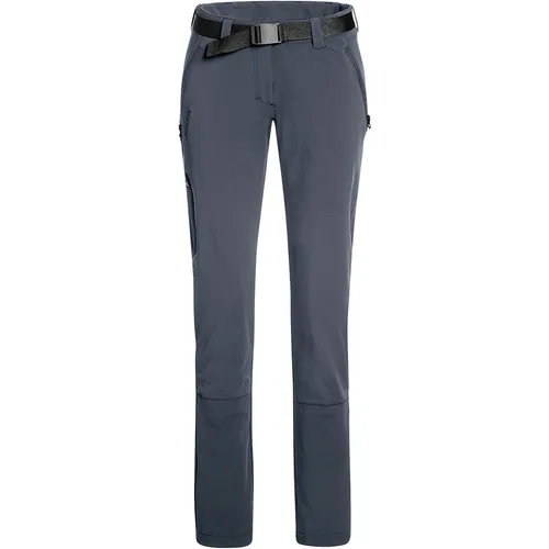 Maier Sports Damen Lana Slim Hose XL - Blau - Vielseitige Softshellhose in körpernahem Schnitt, ideal für aufregende Bergtouren und Outdoor-Aktivitäten das ganze Jahr über.