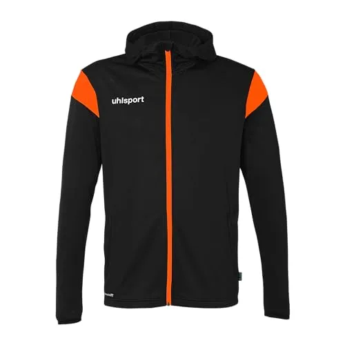 uhlsport Unisex Squad 27 Track Hood Sport-Jacke - Sportjacke aus 100% recyceltem Polyester, extrem atmungsaktiv und ideal für nachhaltige Sportler. Verfügbar in vielen Farben und Größen für die ganze Familie.