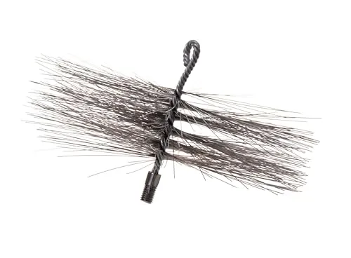 Aqbau® Heizkesselbürste M12 Schornsteinbesen Kaminbesen Zugbesen Rußbesen Kaminbürste (175 mm)