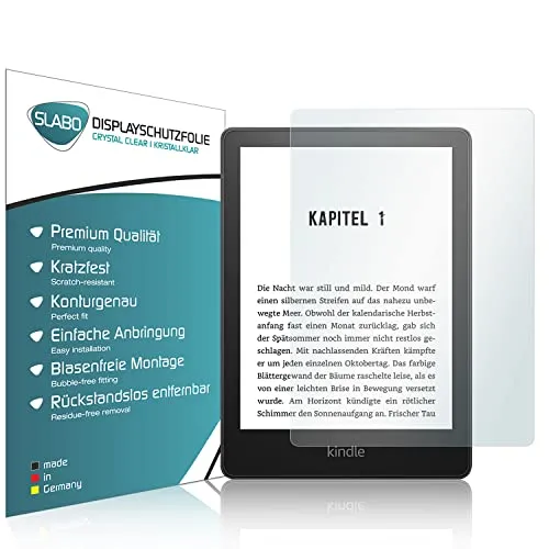 Slabo 2 x Displayschutzfolie kompatibel mit Amazon Kindle Paperwhite Kids (11. Generation | 2021) Displayschutz Schutzfolie Folie Crystal Clear KLAR