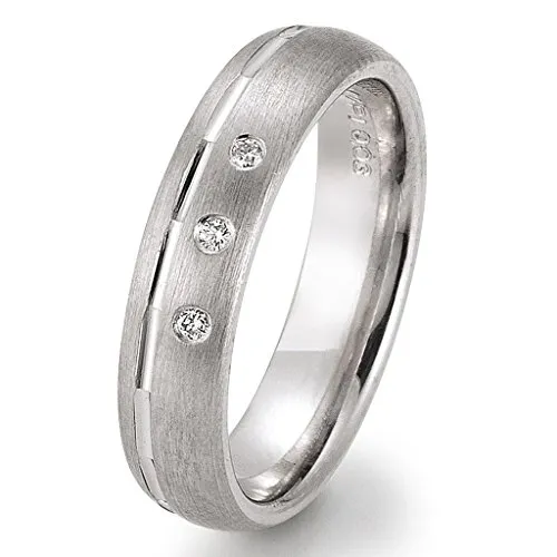 gooix 943-3241Z Damen Ring Sterling-Silber 925 weiß Zirkonia 17,8 mm Größe 56