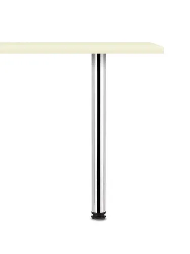 Naber Standard P. Stützfuß, chrom poliert - Hochwertige Tischstütze - Tischbeine aus hochwertigem, poliertem Chrom mit einer Tragkraft von bis zu 150 kg. Ideal für vielseitige Anwendungen, kürzbar und mit Höhenverstellung für optimale Anpassung.