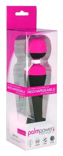 PalmPower Recharge Massagestab - Wiederaufladbar & Wireless - Sexspielzeug: Der PalmPower Massagestab bietet kabellose Vibrationen für entspannende Nackenmassagen und mehr. Ideal für unisex Anwendungen und aus hochwertigem ABS und Silikon.