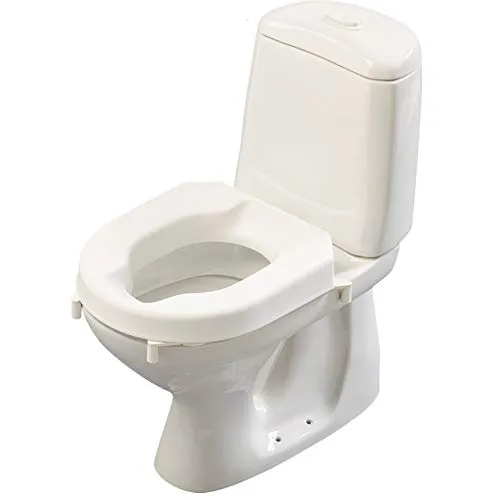 Etac Hi-Loo 10 cm fest ohne Armlehne - Toilettensitzerhöher mit 10 cm Höhe, ideal für mehr Komfort und Sicherheit im Badezimmer.