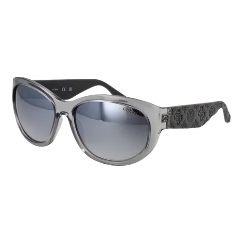 Guess Sonnenbrille GU00131 20C 60 Damen Grau - Sonnenbrille für Damen mit ovalem Design, 100% UVA & UVB Schutz und verspiegelten Gläsern. Perfekt für stilbewusste Frauen, die Wert auf Sicherheit und Mode legen.