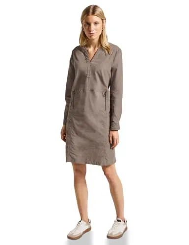 Street One Damen Cordkleid mit Split Neck von Street One