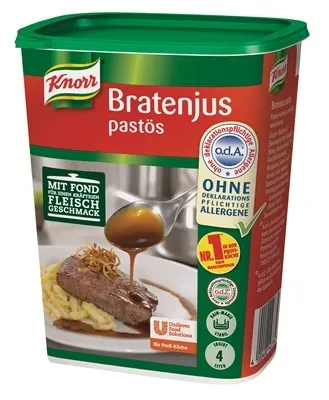 Knorr Bratenjus pasatös 400g für 4 Liter 24,98€/1kg
