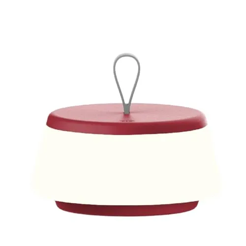 Drahtlose Tischlampe in rot von Luxus
