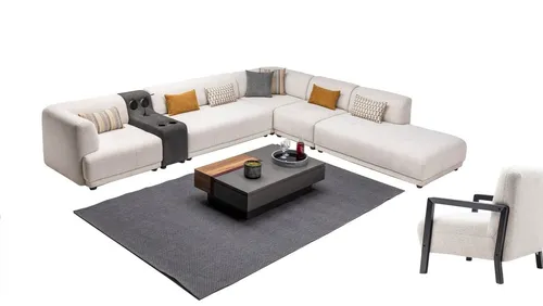 Eckcouch Grau - Modernes Wohnraumsofa für bis zu 6 Personen - Stilvolles Ecksofa in Grau, ideal für das Wohnzimmer. Mit einer Breite von 352 cm und einer Länge von 389 cm bietet es viel Platz für gesellige Abende. Hoher Komfort dank hochwertiger Polsterung.