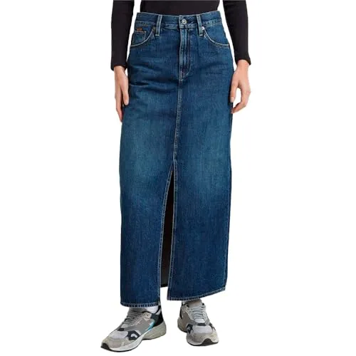 G-Star Damen Viktoria Long Rock, Blau von G-STAR