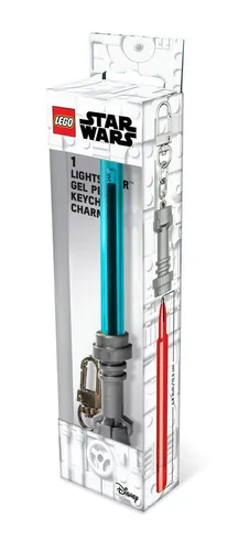 Joy Toy Gelschreiber LEGO Star Wars Gelstift mit Clip Azurblau, (1-tlg), cooles Lichtschwert Design