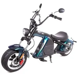 E-Motorroller SXT Grizzy, blau von SXT Scooters