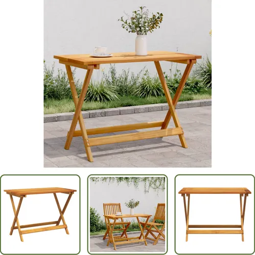 The Living Store Klapptisch aus Akazienholz 90x52,5x65 cm