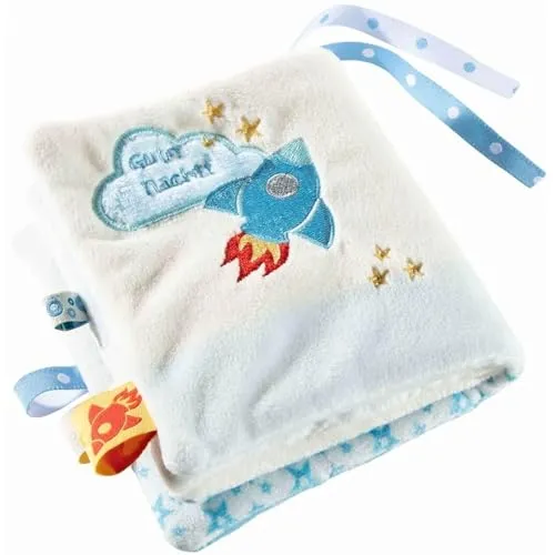 Unser Sandmännchen 656970 Sandmann Plüschbuch, blau