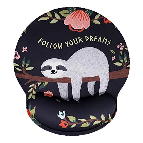 AOKSUNOVA Ergonomisches Mauspad Handgelenkauflage Mousepad mit Handauflage Mouse Pad - Memory Schaum Maus Pad Gel Anti-Sehnenscheidenprobleme