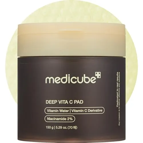 Medicube Deep Vita C Pad 150 g - Gesichtsmasken & Gesichtskuren, revitalisierende Pads mit Vitamin C für eine strahlende Haut und einen ebenmäßigen Teint.