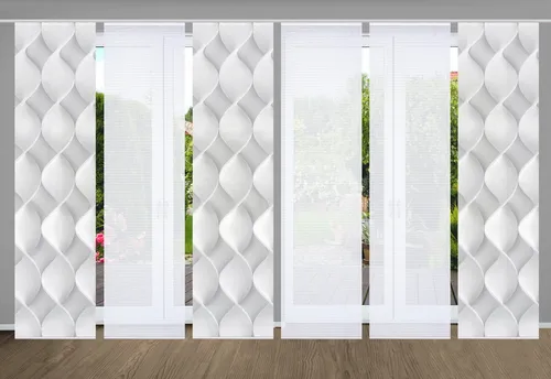 HOME in green Schiebevorhang grau - Gardinen - Hochwertiger Schiebevorhang aus Synthetik in Grau, Maße: 60x245 cm, ideal für moderne Wohnräume. Melden Sie sich für unseren Newsletter an und sichern Sie sich einen 10€ Willkommens-Gutschein!