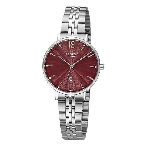 REGENT Damenuhr Stahl ⌀32mm Mineralglas Druckfaltschließe F-1497