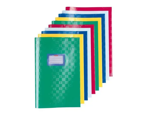 Herlitz Schulheft 10 Herlitz Heftumschläge / Hefthüllen DIN A5 / Baststruktur / 5 Farben