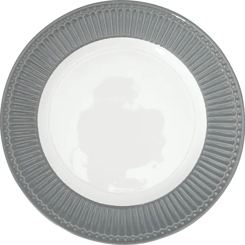 Speiseteller Alice Steingrau 26,5 cm von Greengate in grau von GreenGate