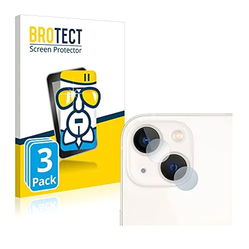 BROTECT (3 Stück Schutzglas für Apple iPhone 13 (NUR Kameraschutz) Schutzfolie Made in Germany Panzer Folie Glas Displayschutz [ 9H, Anti-Fingerprint]