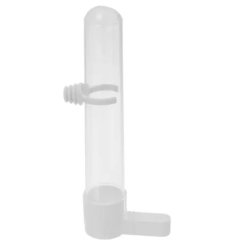 POPETPOP Tragbarer Vogel Wasserspender Für Käfig 2.8X2.8X6.5 Zoll Abnehmbarer Futternapf Mit 65Ml Für Wellensittich Papagei Und Kleine Haustiere Leicht Zu Reinigen
