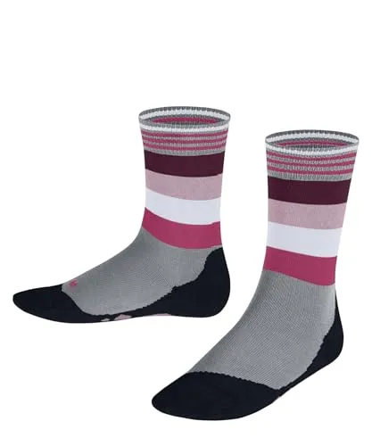 FALKE Unisex Kinder Socken Active Fox K So Baumwolle Funktionsmaterial dünn atmungsaktiv gemustert 1 Paar, Grau Silver 3290, 35-38