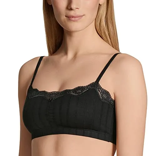 Calida BH Etude Toujours Top Schwarz - Funktionsunterwäsche mit 95% Baumwolle für höchsten Tragekomfort und Atmungsaktivität. Zeitloses Design, ideal für jeden Anlass und perfekt kombinierbar.