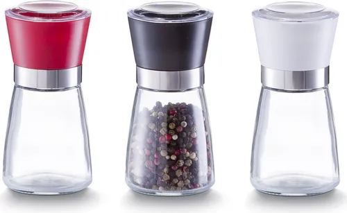 Zeller Pfeffermühle, klein, Glas, sort. Ø6,5x13,6