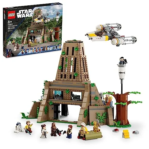 LEGO Star Wars 75365 A New Hope Yavin 4 Rebellenbasis, Star Wars Spielset mit Kommandoraum, Medaillenzeremoniebühne, Y-Wing Starfighter, 12 Star Wars Figuren und mehr, lustiges Geschenk für Kinder ab