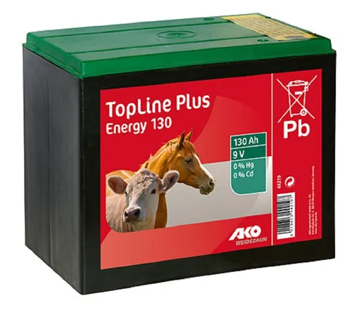 AKO Weidezaunbatterie 44219 Trocken-Batterie 9 V 130 AH