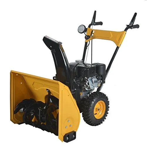 Varan Motors KCM24LED Benzin Schneefräse mit elektrischem Anlasser