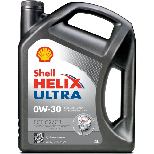 Motoröl SHELL Helix Ultra ECT C2/C3 0W30, 4L - Hochleistungs-Motoröl für optimale Motorpflege, schützt gegen Abnutzung und sorgt für Kraftstoffeinsparungen. Ideal für moderne Fahrzeuge mit Diesel- und Benzinmotoren.