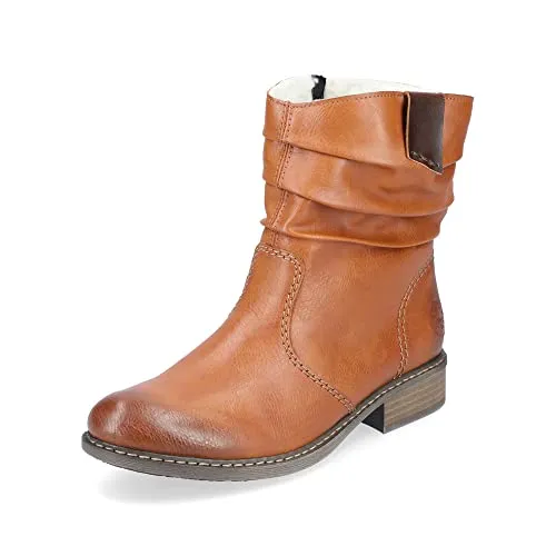 Rieker Damen Ankle Boots Z4180 - Gefütterte Stiefeletten für den Winter - Wanderschuhe mit warmem Futter, ideal für kühle Übergangstage. Bequem und stylish mit blockiertem Absatz für optimalen Halt.