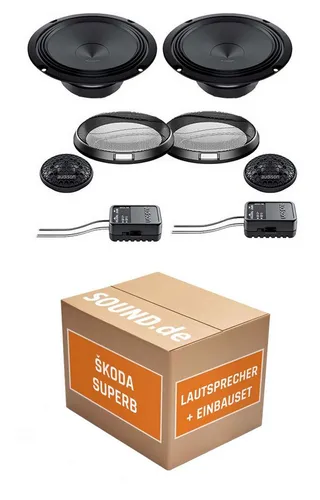 JUST SOUND Audison APK-165 Einbauset für Skoda Superb III - Komplettset für den Austausch der Lautsprecher in Ihrem Skoda Superb III (2015-2023). Enthält hochwertige Audison Lautsprecher und praktisches Einbauzubehör für eine einfache Installation.