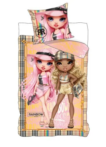 Rainbow High Bettwäsche 135 x 200 cm - Bettwäsche 135 x 200 cm aus 100% Baumwolle, farbecht und hautfreundlich. Ideal für Fans von Rainbow High, bleibt auch nach vielen Wäschen strahlend schön.