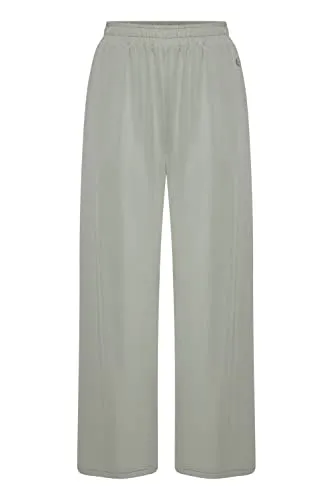 OXMO OXBryndis Damen Hose Stoffhose Culotte aus Modal-Mix Regular Fit, Größe:S, Farbe:Seagrass (166008)