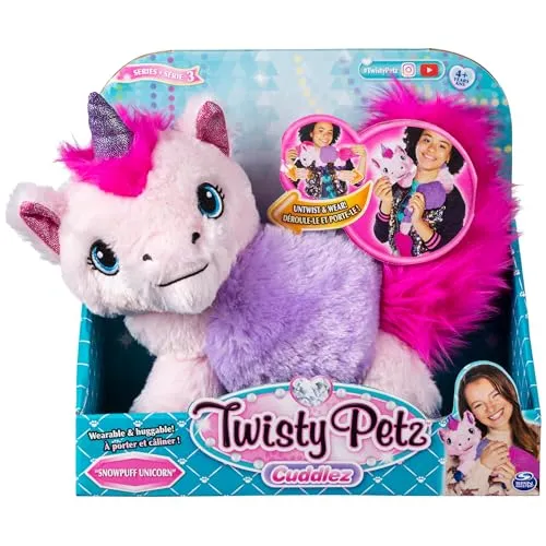 Twisty Petz Cuddlez, verwandlungsfähiges Plüschtier, Einhorn, Snowpuff“ zum Sammeln für Kinder ab 4 Jahren Multicolour
