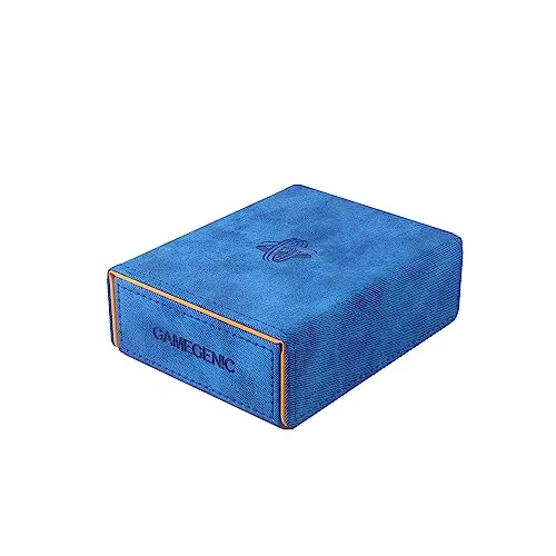 Gamegenic Spiel GGS20155 - Token Keep Premium-Box Blue Orange, robuste Kunststoffbox für sichere Aufbewahrung von Sammelkarten und Token