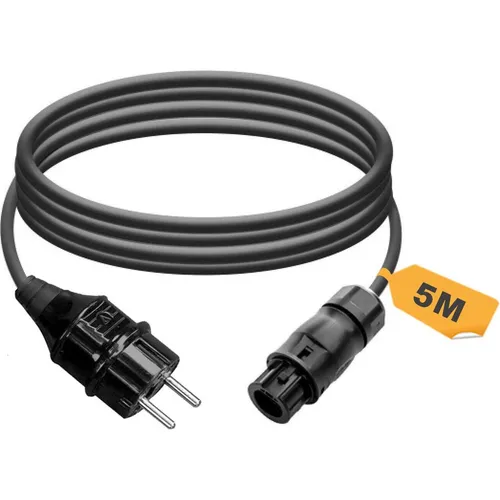 enjoy solar® 5m Mikrowechselrichter Anschlusskabel - Balkonkraftwerke: 5m Anschlusskabel mit Betteri® BC01 Stecker für einfache Verbindung Ihres Mikrowechselrichters mit einer Schuko-Steckdose, ideal für effiziente Stromnutzung.