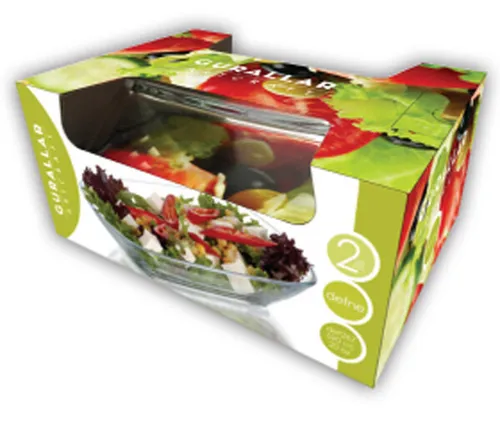 2er Set Glasschalen Salat Schalen Glasschale Dessertschale Vorspeise  590cc.