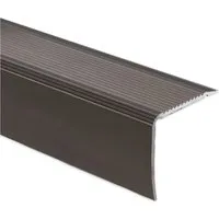 KARAT Vorgebohrtes Stufenkantenprofil Integral Form L - Treppenkantenprofil Bronze 30 x 35 x 900 mm