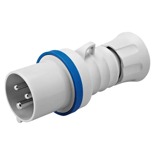 Produktbild Stecker Mobil Gerade IP54 2P + T 32A 200-250V 50/60 Hz Blau Cablaggio A Mantel