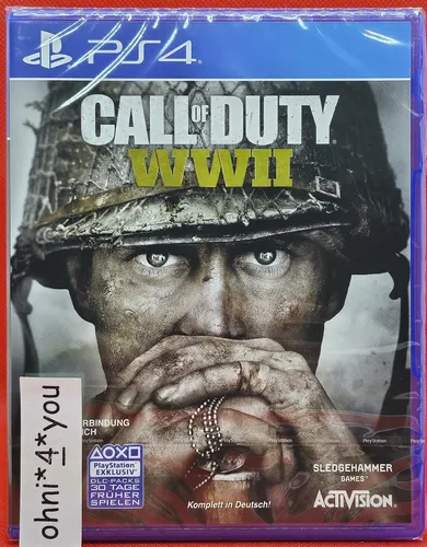 Call of Duty: WWII - PS4 - Actionreicher Shooter für die PS4, mit packender Story im Zweiten Weltkrieg, unterstützt mehrere Sprachen und bietet spannende Multiplayer-Modi.