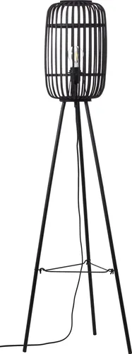 BRILLIANT Woodrow Standleuchte, dreibeinig aus Holz in bronze von Brilliant