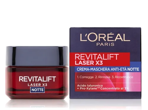 Revitalift Laser X3 Crema Viso Notte Antirughe L'OREAL 50ml