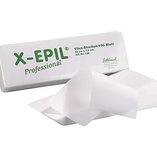 Merc X-EPIL Vlies-Streifen kurz 23x7,5cm 100 Bl