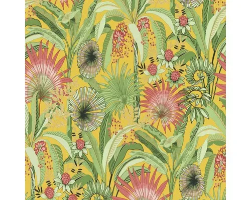 Vliestapete 10390-20 Martinique Floral gelb in gelb von Erismann