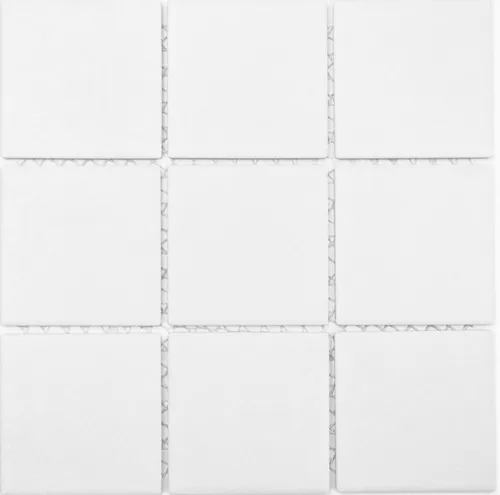 Produktbild Mosaik Fliese Keramik Weiß Rutschsicher