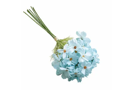 Kunstblume Deko-Blumenstrauß Tilla hellblau, Mirabeau, Höhe 60.0 cm